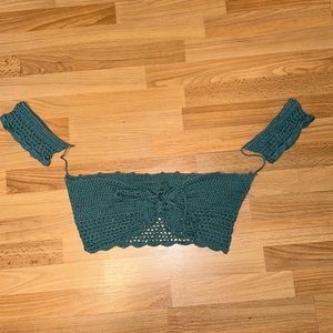 Knitted crop top